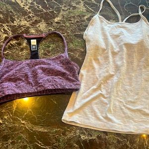 Lululemon Work out tank and bra from Lole